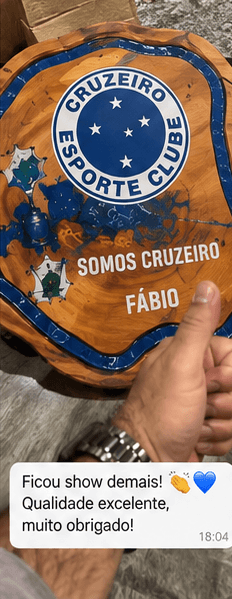 Print da conversa: Ficou show demais! Qualidade excelente, muito obrigado!