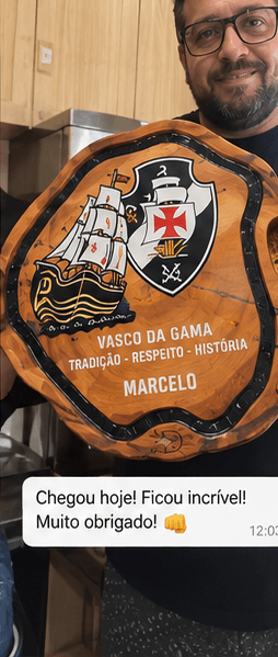 Print da conversa: Chegou hoje! Ficou incrível! Muito obrigado!